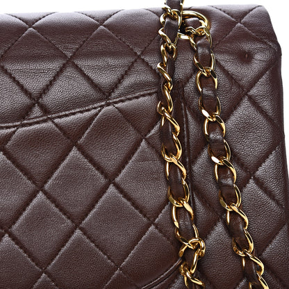 Chanel Lambskin Quilted Medium Double Flap Brown 19 of 19