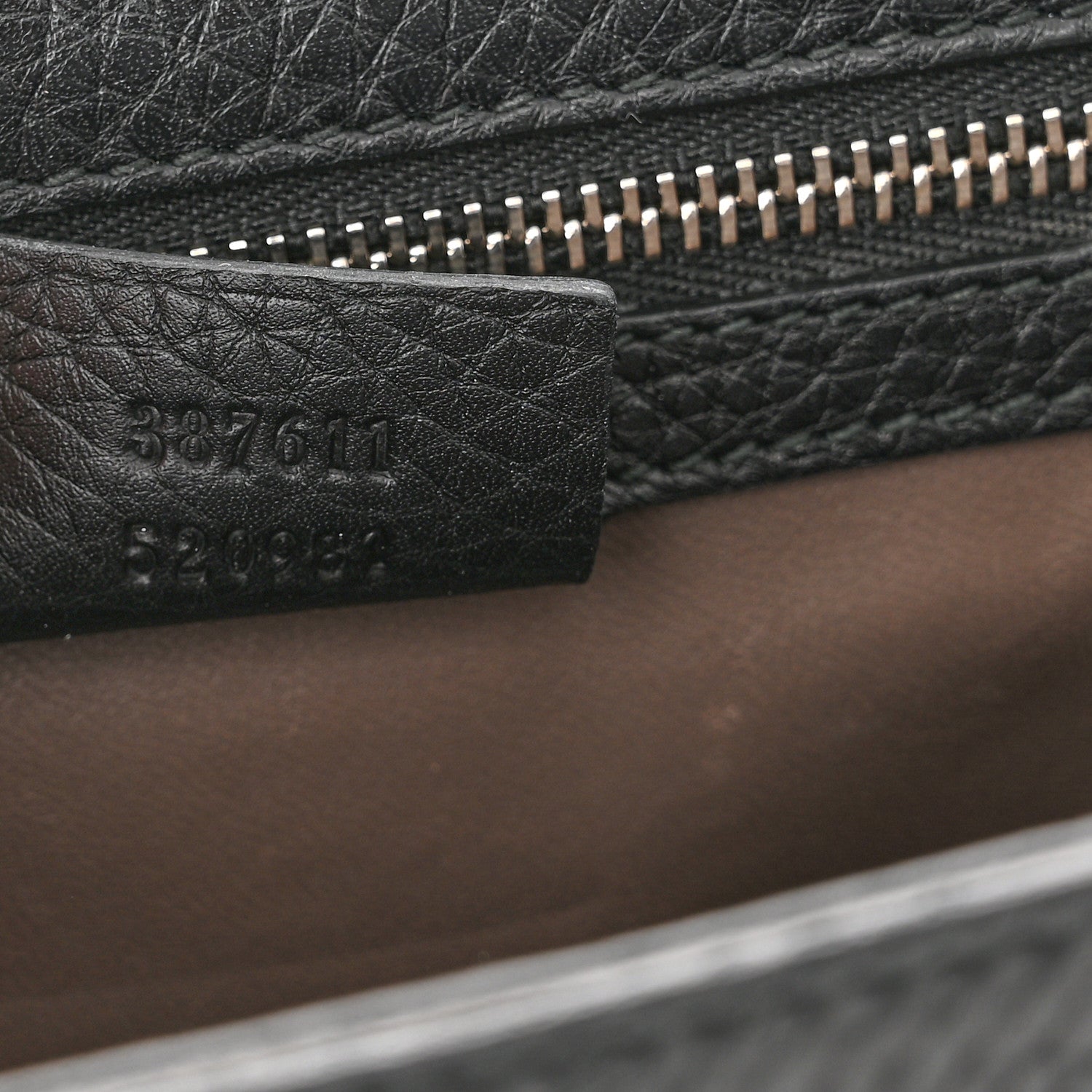 Gucci Calfskin Studded Medium Miss Bamboo Shoulder Bag Black 6 of 9