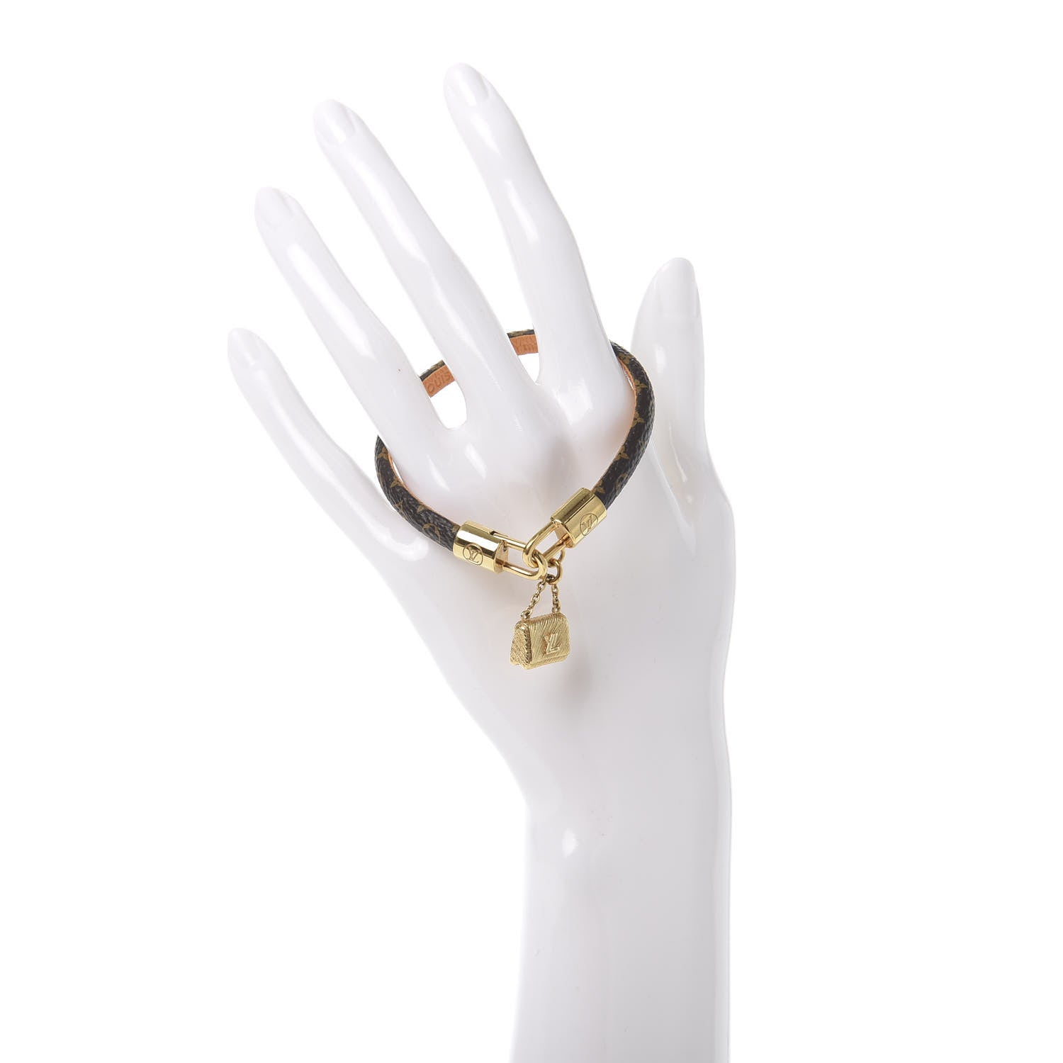 Louis Vuitton Monogram Twist Lock Bracelet 19 2 of 6