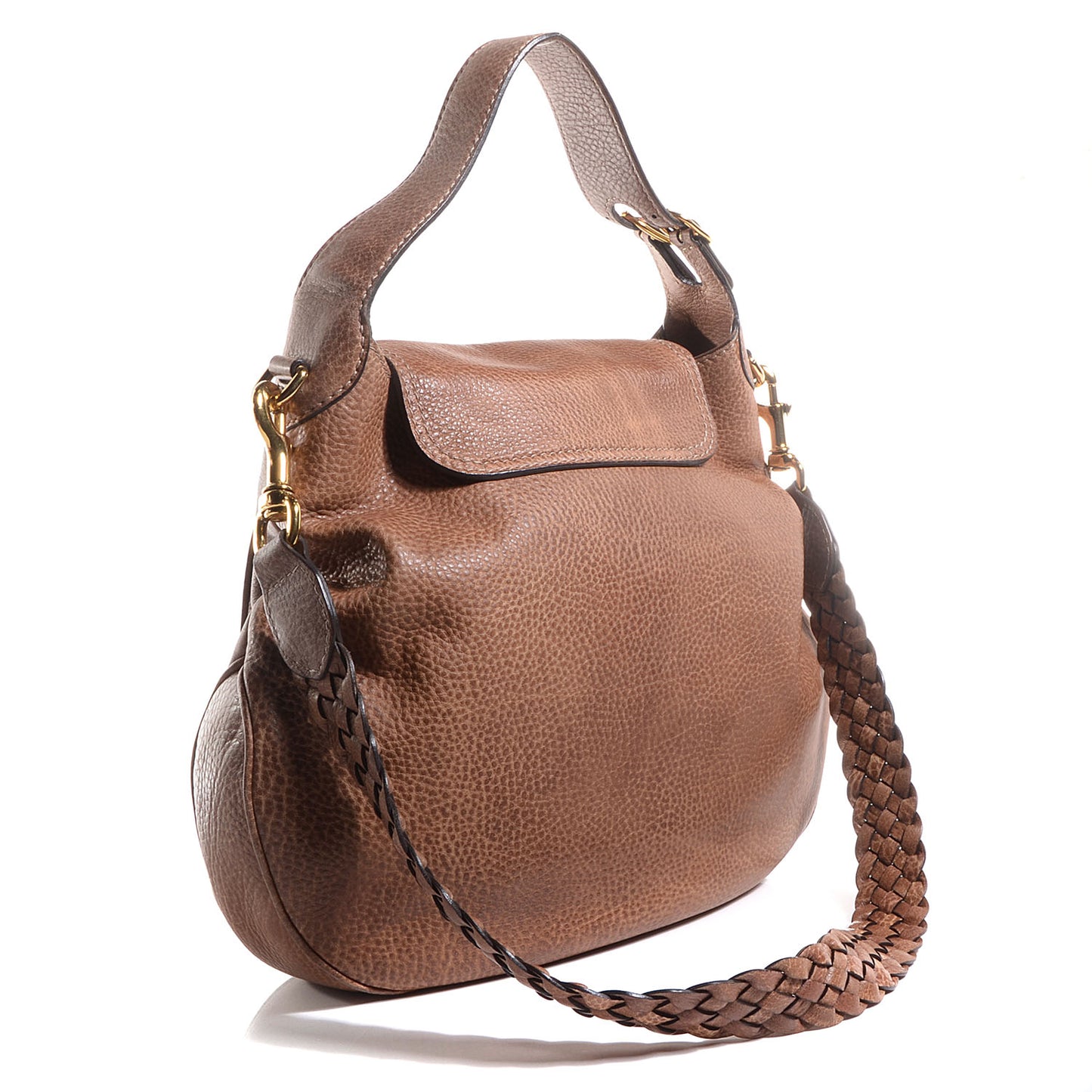 Leather New Pelham Large Shoulder Bag Light Brown