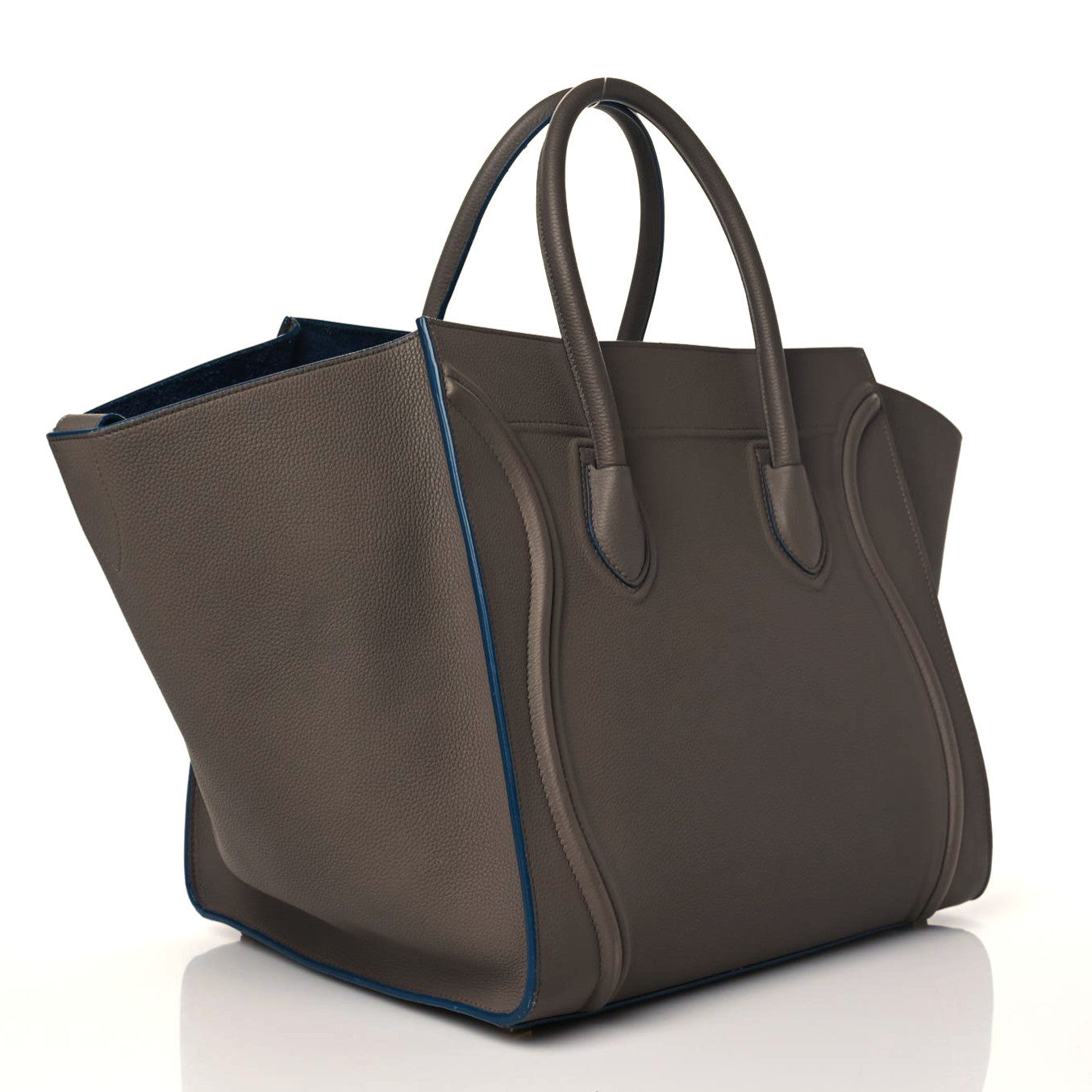 Baby Grained Calfskin Medium Phantom Luggage Taupe