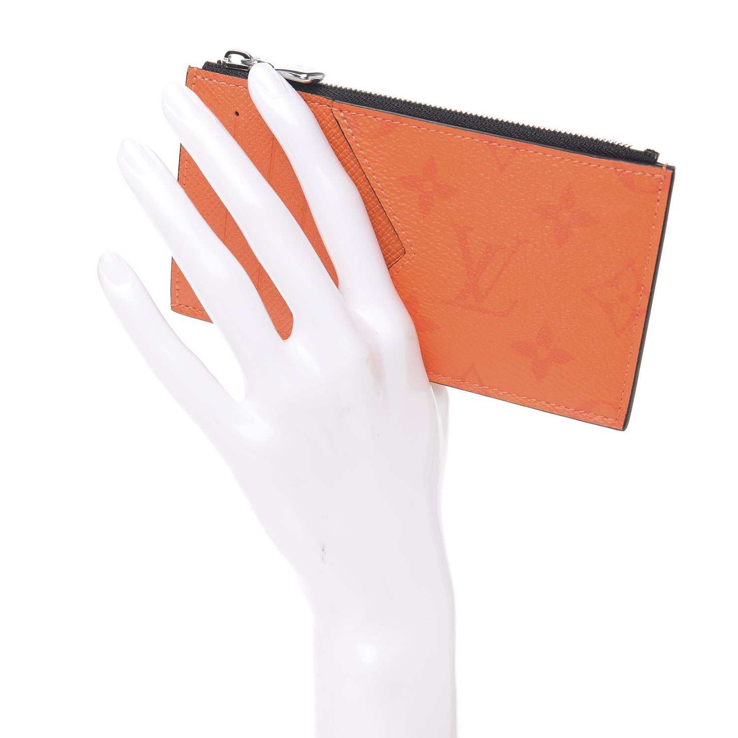 Louis Vuitton Taigarama Coin Card Holder Orange 2 of 7