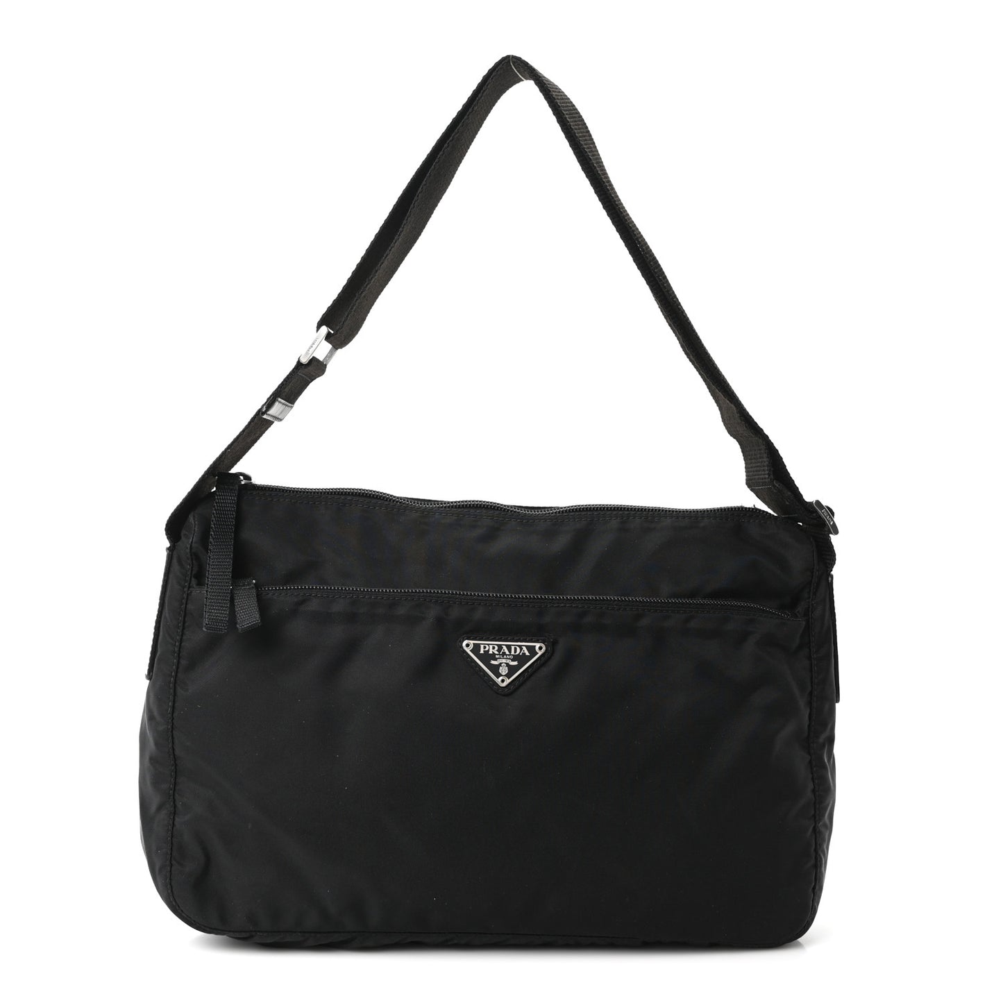 Nylon Vela Tracolla Messenger Bag Black