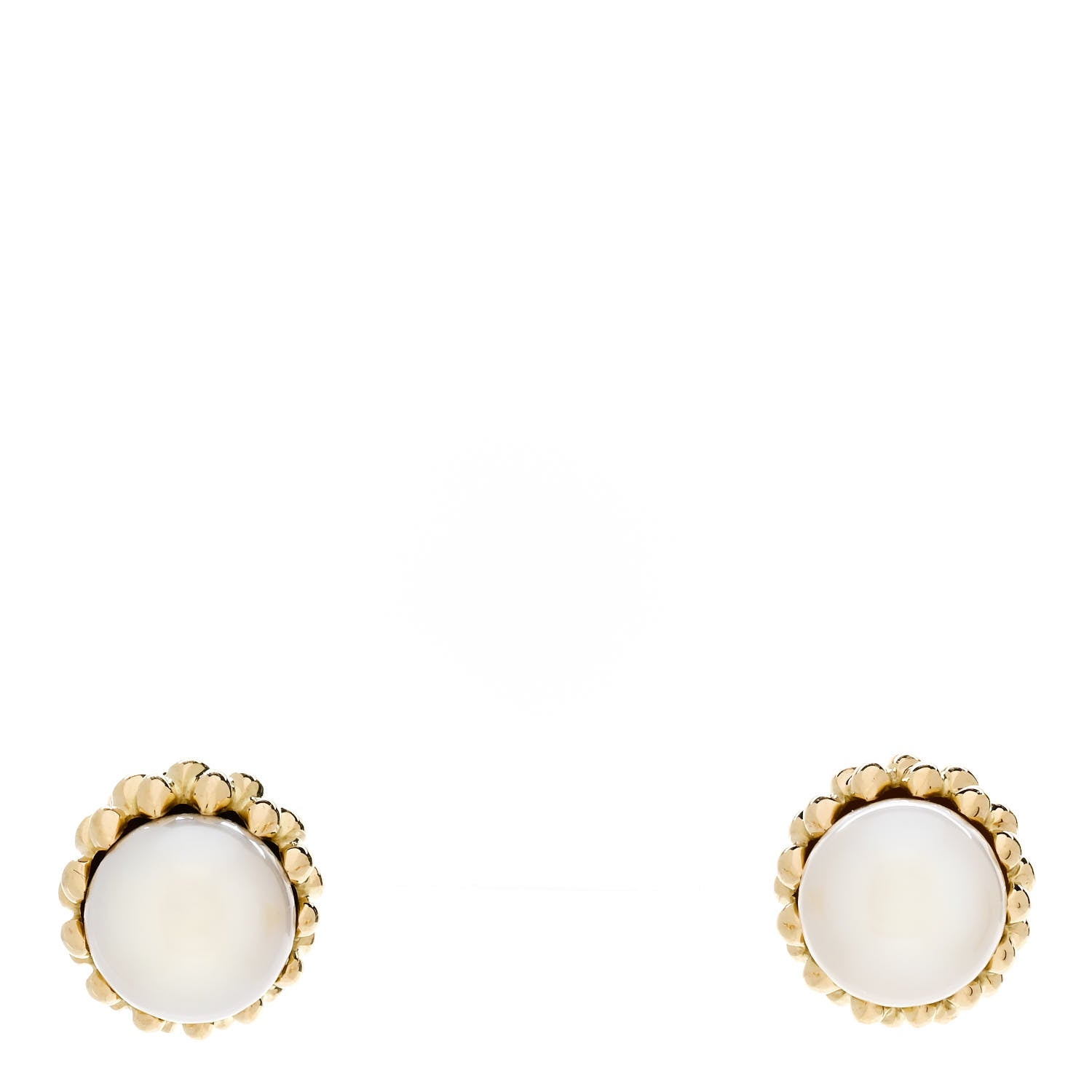 Tiffany 18K Yellow Gold Pearl Schlumberger Acorn Earrings 1 of 5