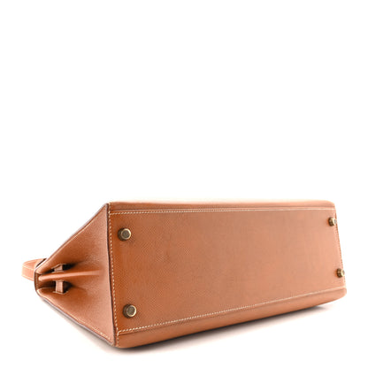 Hermes Courchevel Kelly Sellier 32 Gold 4 of 10