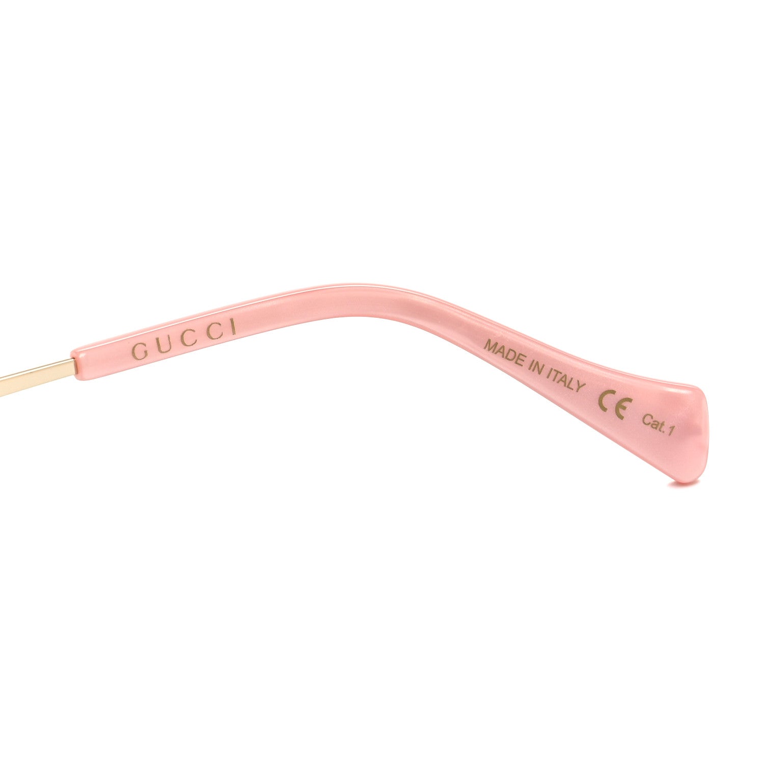 Gucci Metal Oversized Square Frame Sunglasses GG1005S Gold Green 5 of 8