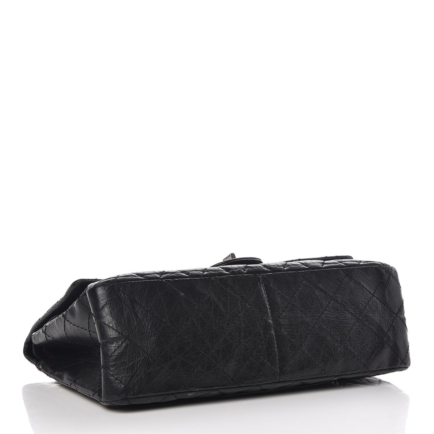 Aged Calfskin Quilted 2.55 Reissue 226 Flap Black