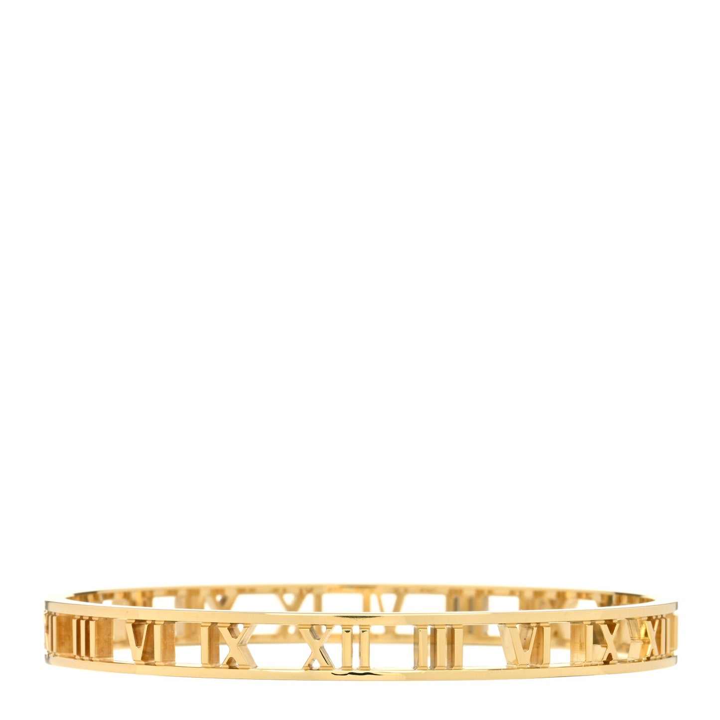 18K Yellow Gold Atlas Open Bangle Bracelet