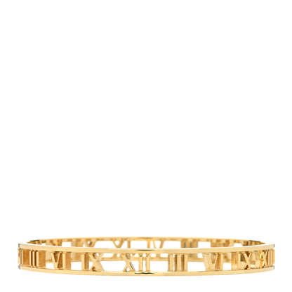 Tiffany 18K Yellow Gold Atlas Open Bangle Bracelet 1 of 3