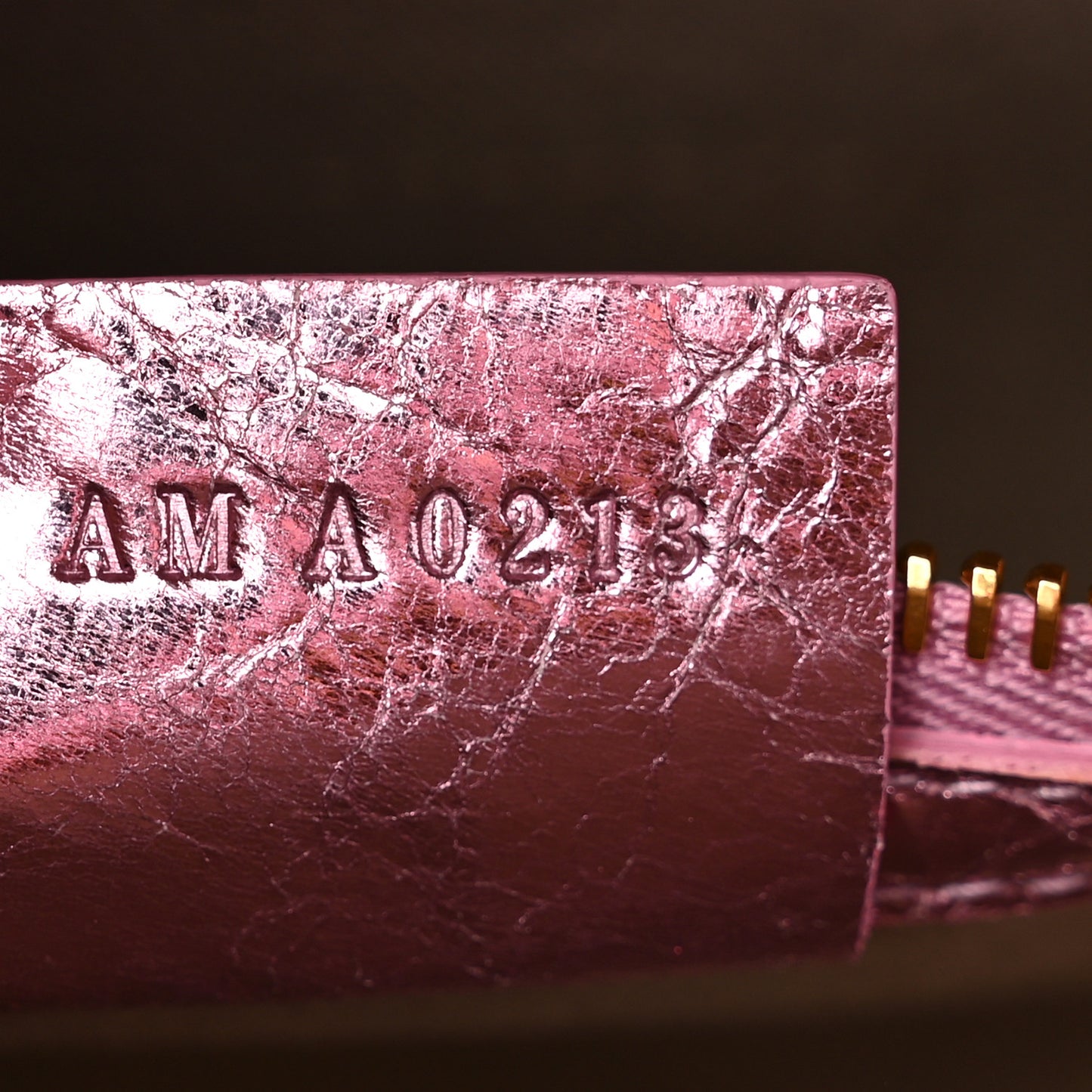 Laminated Lambskin Mini Antigona Silk Pink