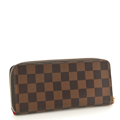 Louis Vuitton Damier Ebene Clemence Wallet Cherry 3 of 7