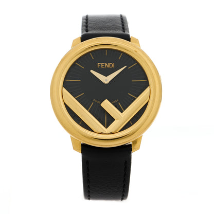 Fendi Stainless Steel Calfskin 36mm Fendi Run Away Quartz Watch Black 1 of 4