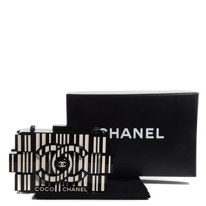 Chanel Plexiglass Barcode Boy Brick Lego Clutch Black 10 of 10