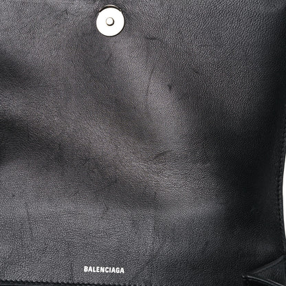 Balenciaga Grained Calfskin Medium Hourglass Top Handle Bag Black 15 of 17