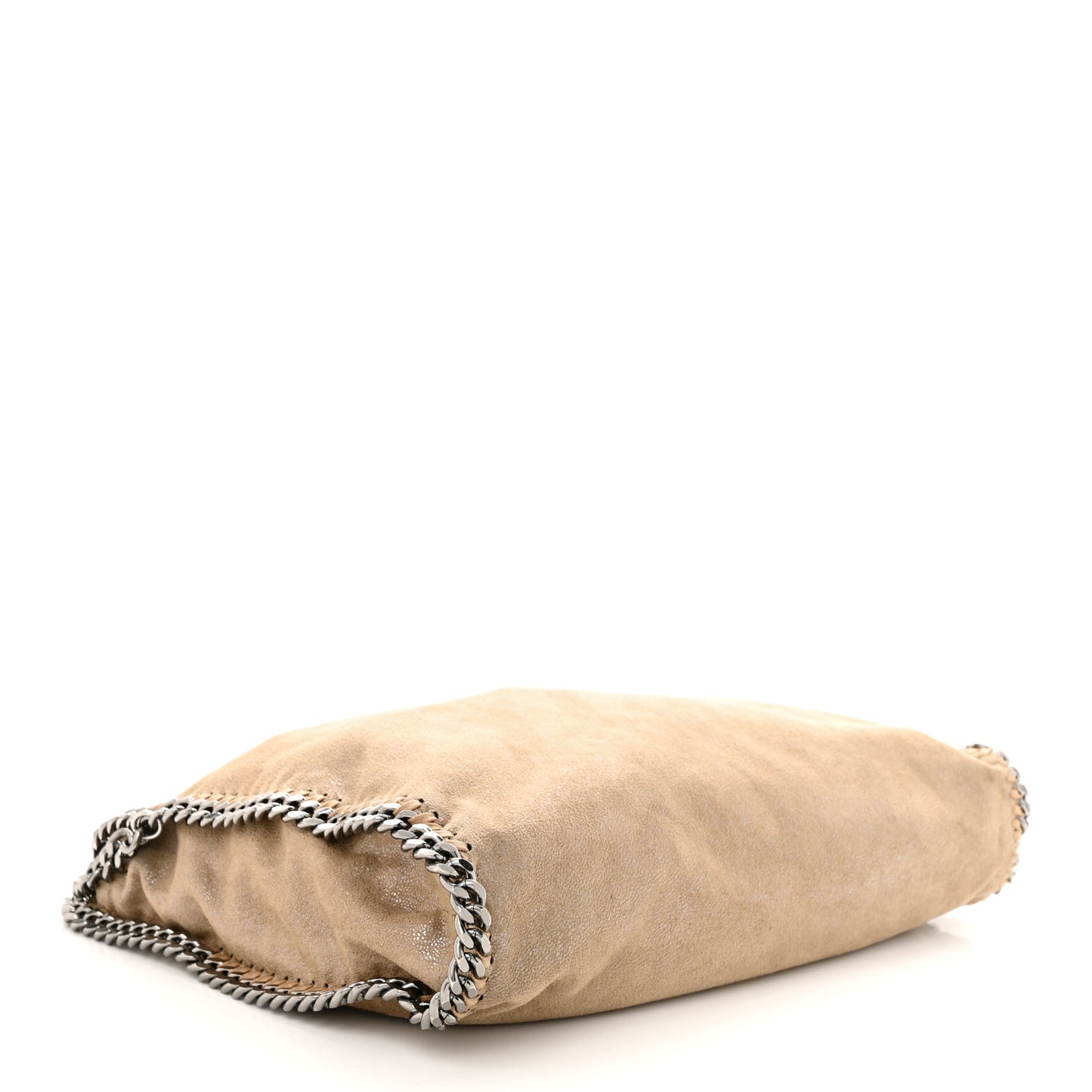 Shaggy Deer Falabella Fold Over Tote Taupe