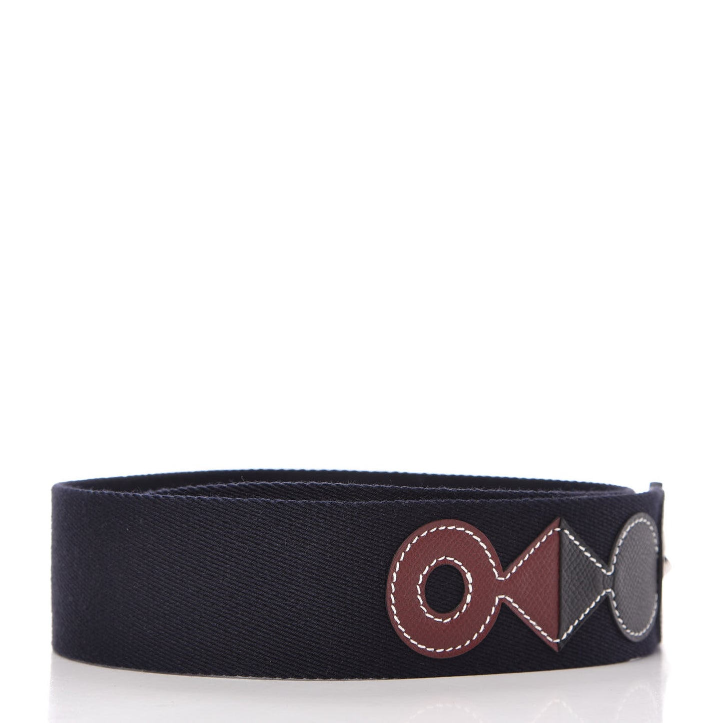Toile Epsom Shoulder Strap Indigo Black Rouge H