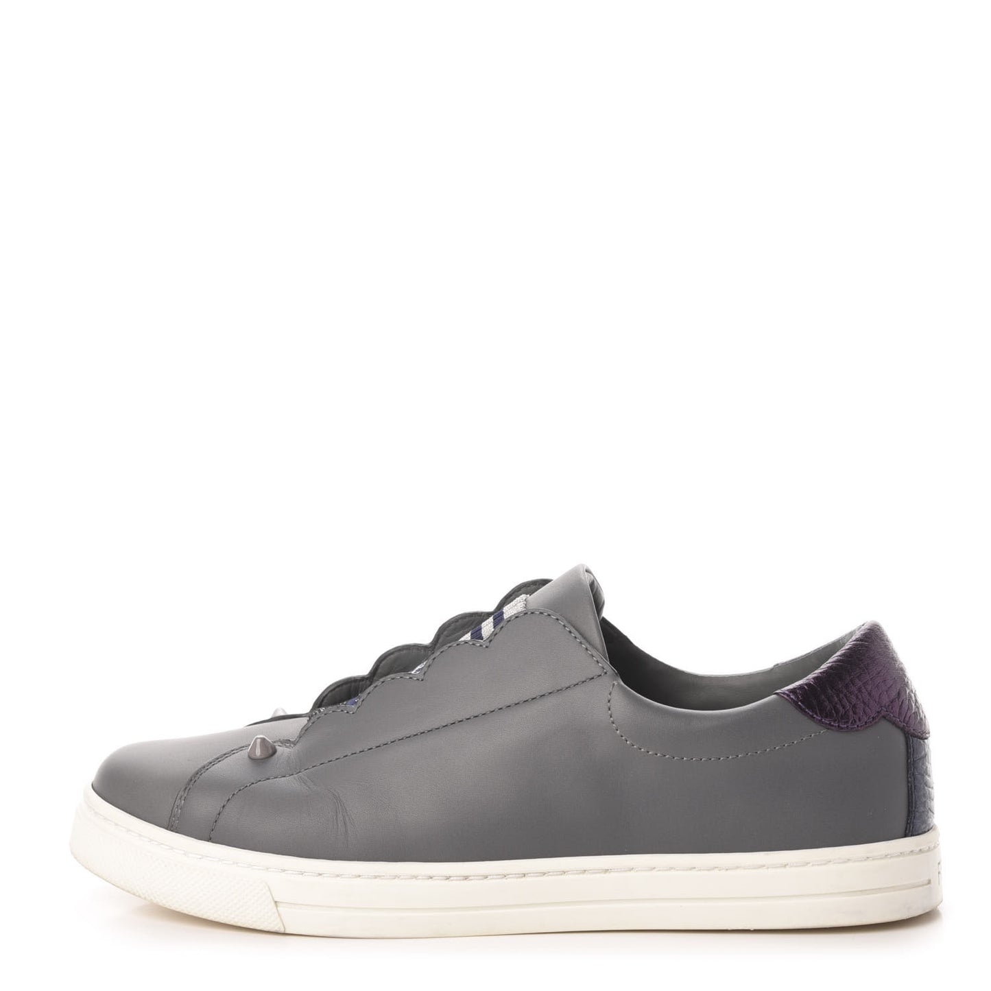 Vitello Lurex Rockoclick Slip On Sneakers 36 Alga Amarone Blueberry Multicolor