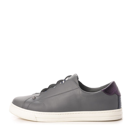 Fendi Vitello Lurex Rockoclick Slip On Sneakers 36 Alga Amarone Blueberry Multicolor 1 of 9