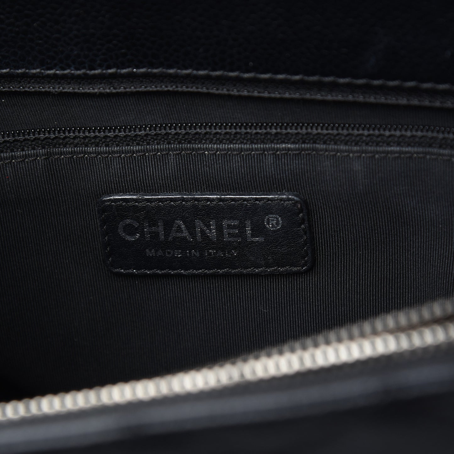 Caviar Quilted Grand Shopping Tote GST Black