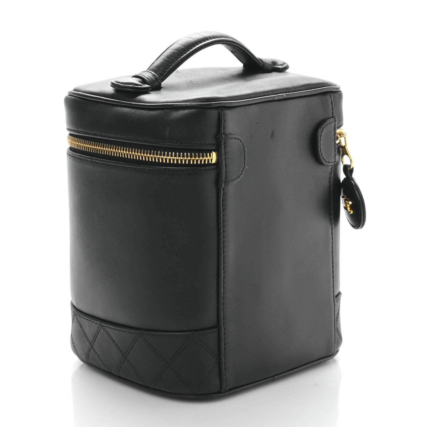 Chanel Lambskin Vanity Cosmetic Case Black 3 of 11