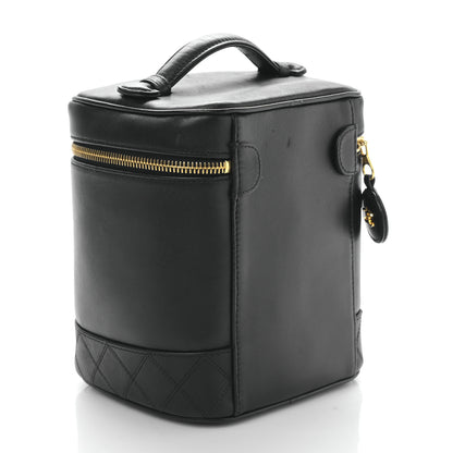 Chanel Lambskin Vanity Cosmetic Case Black 3 of 11