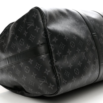 Louis Vuitton Monogram Eclipse Keepall Bandouliere 55 8 of 9