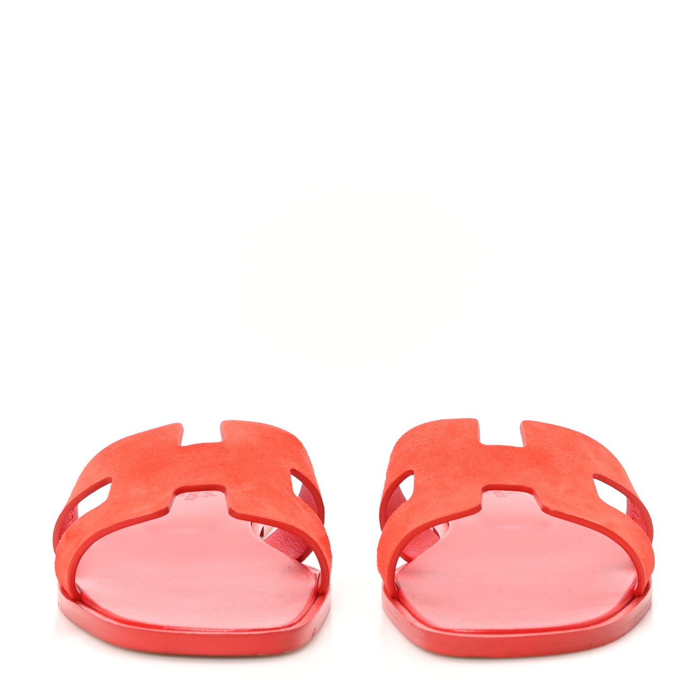 Suede Goatskin Oran Sandals 40.5 Rouge Grenadine