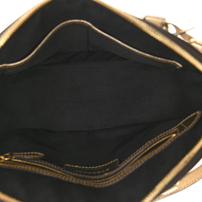 Burberry Horseferry Check Small Orchard Bowling Bag Gold 4 of 9