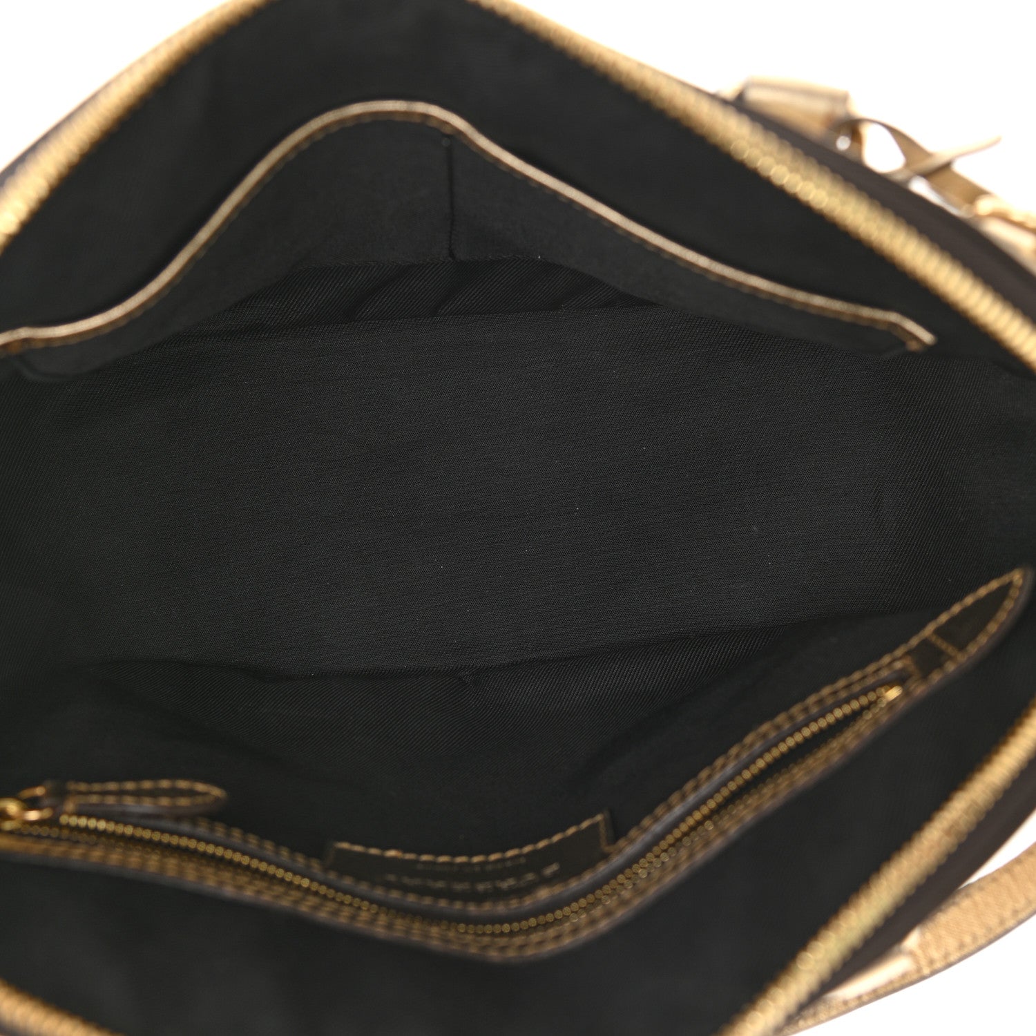 Burberry Horseferry Check Small Orchard Bowling Bag Gold 4 of 9