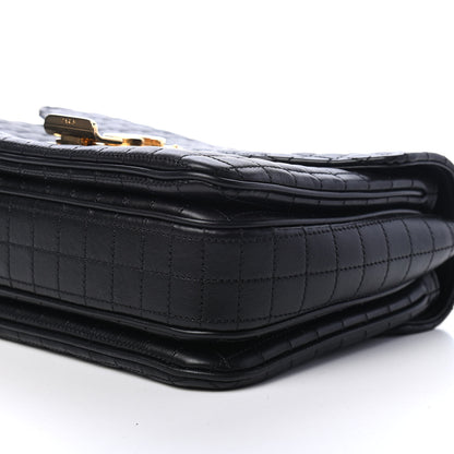 Celine Calfskin Quilted Medium C Bag Black 9 of 9
