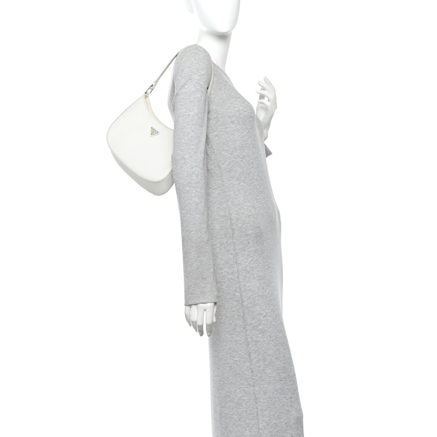 Spazzolato Cleo Shoulder Bag White
