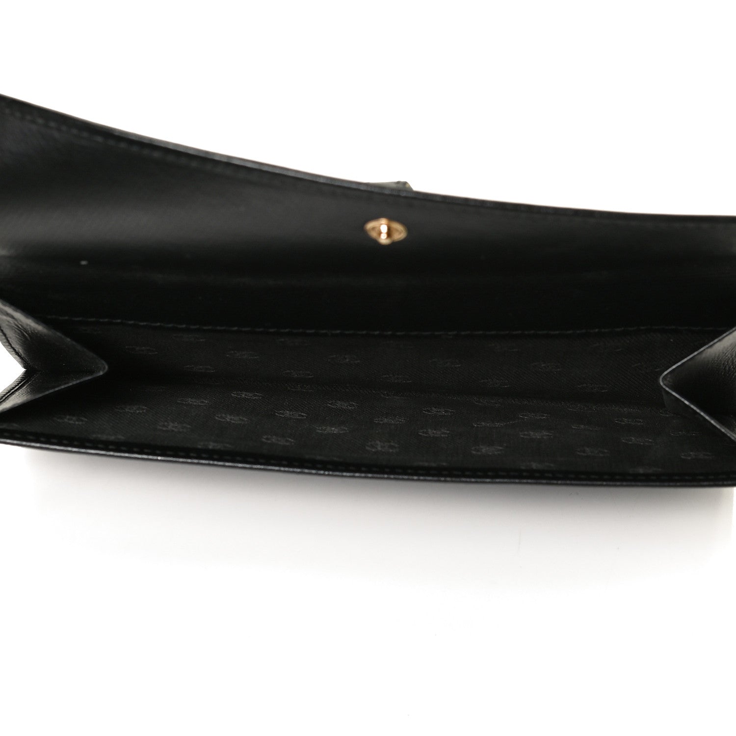 Chanel Grained Calfskin CC Button Long Wallet Black 7 of 14