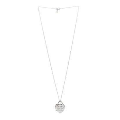 Tiffany Sterling Silver Return To Tiffany Love Pendant Necklace 3 of 4