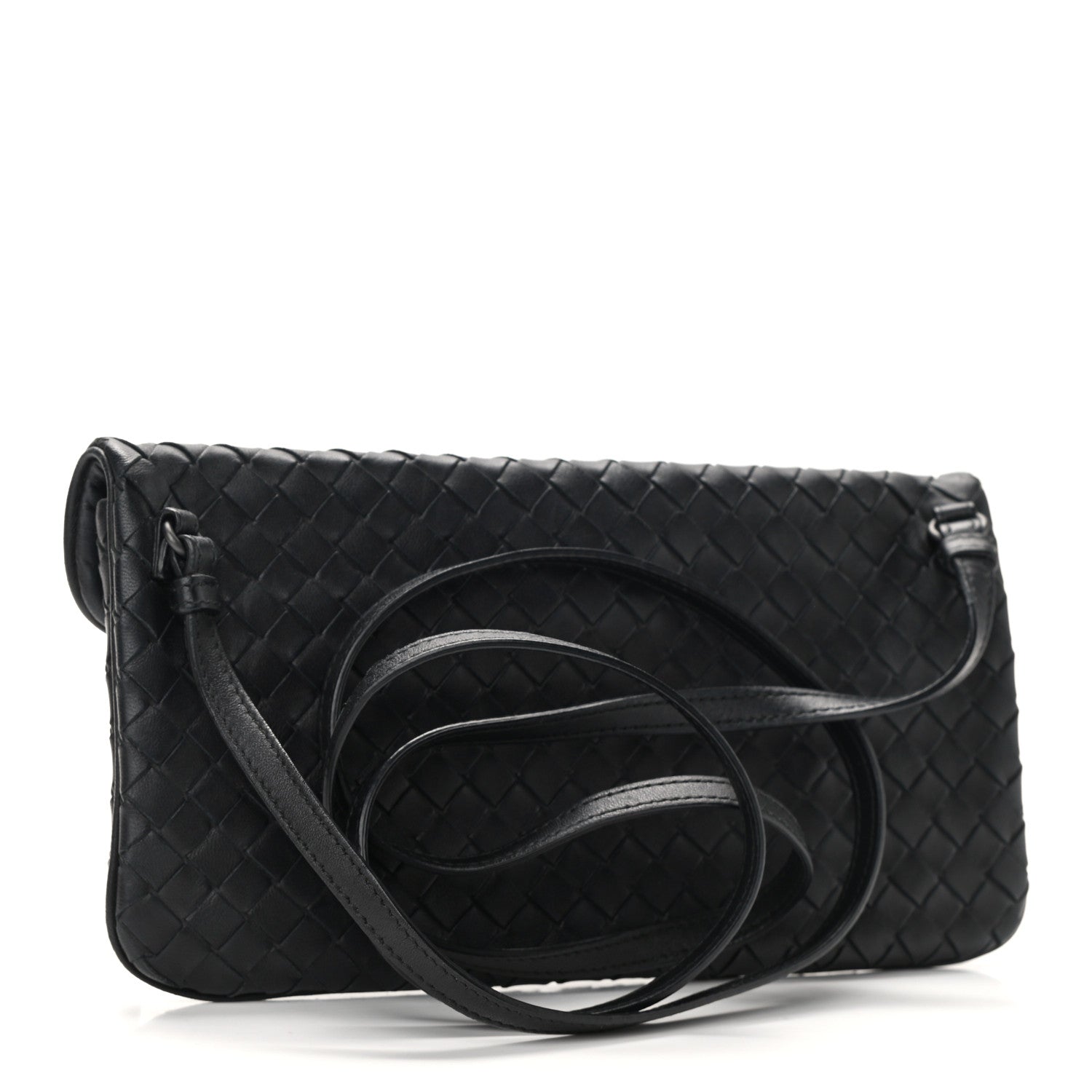 Bottega Veneta Nappa Intrecciato Mini Turn-Lock Crossbody Black 2 of 10