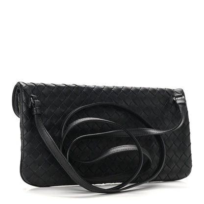 Bottega Veneta Nappa Intrecciato Mini Turn-Lock Crossbody Black 2 of 10
