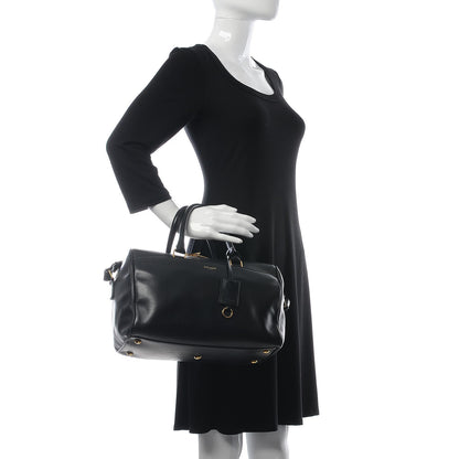 Saint Laurent Calfskin Classic Duffle 6 Black 3 of 8