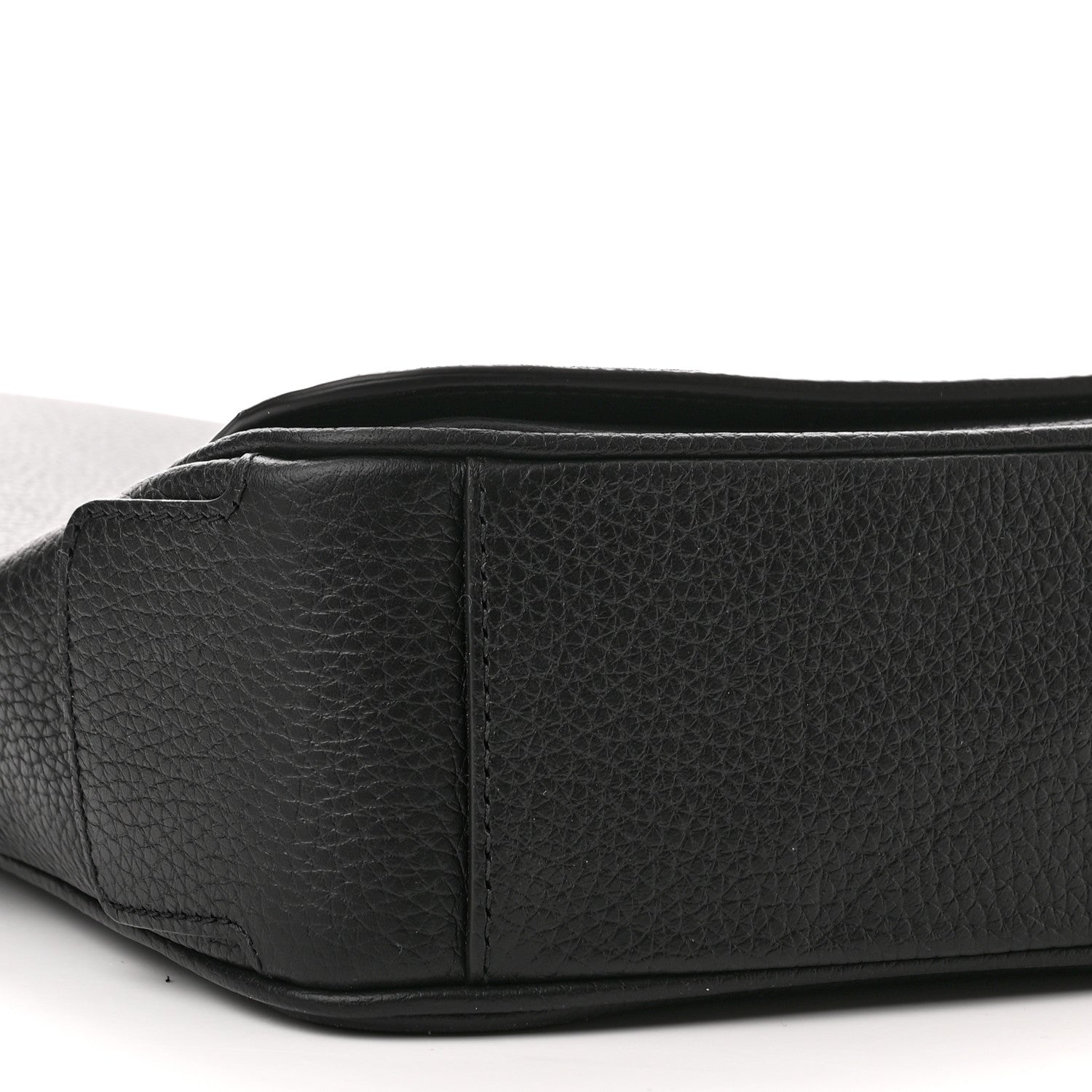 Burberry Grainy Calfskin Embossed Bruno Messenger Black 8 of 9
