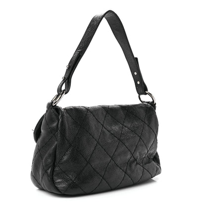Chanel Glazed Calfskin Stitched On The Road Flap Black 3 of 11