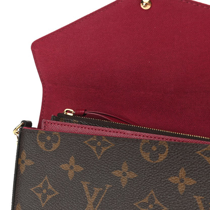 Louis Vuitton Monogram Pochette Felicie Chain Wallet Fuchsia 9 of 12