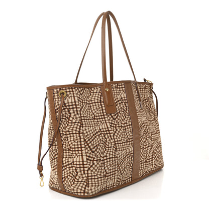 MCM Visetos Large Liz Reversible Shopper Tote Cognac 6 of 23