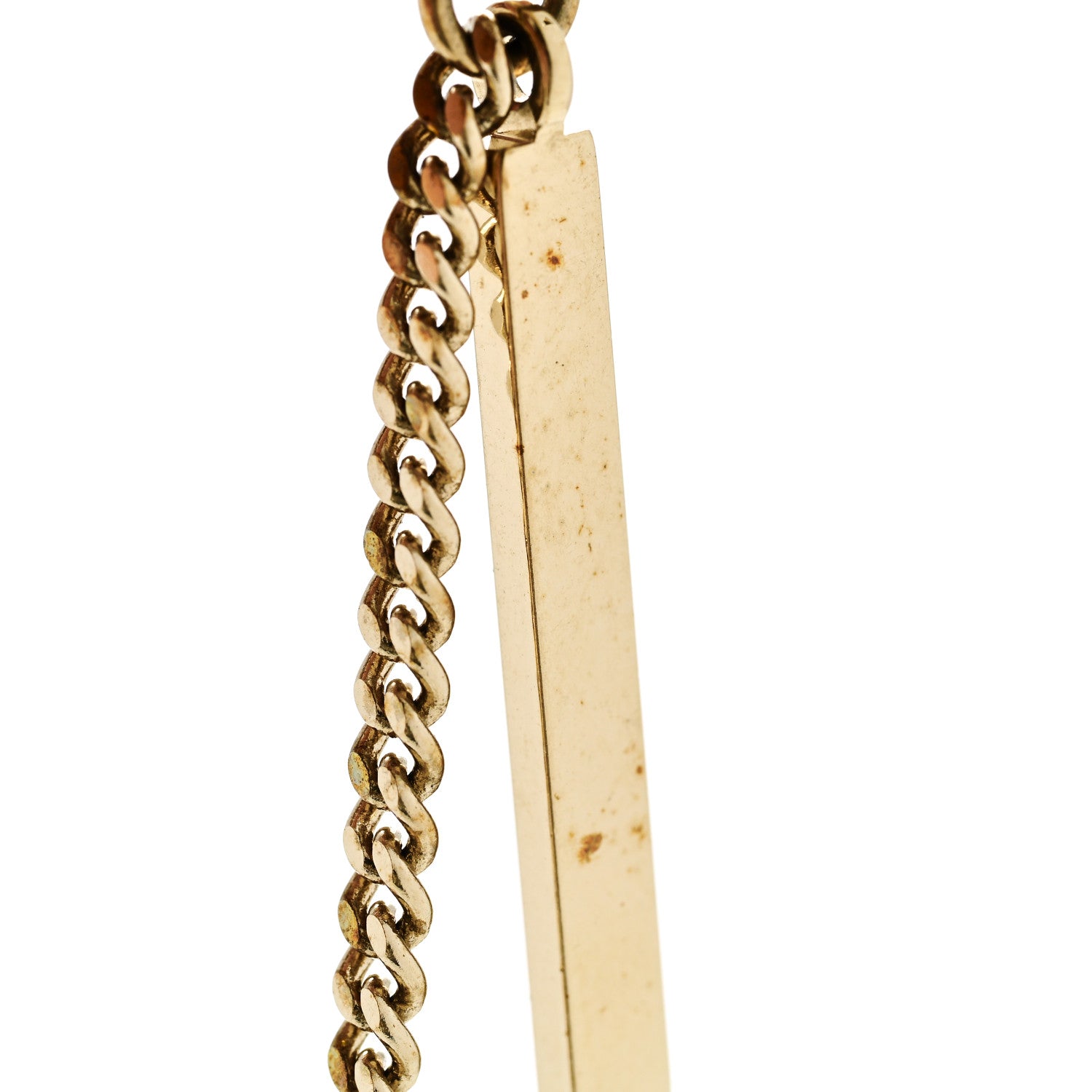 Chanel Crystal Lock Symbols Logo CC Chain Drop Earrings Gold 5 of 5