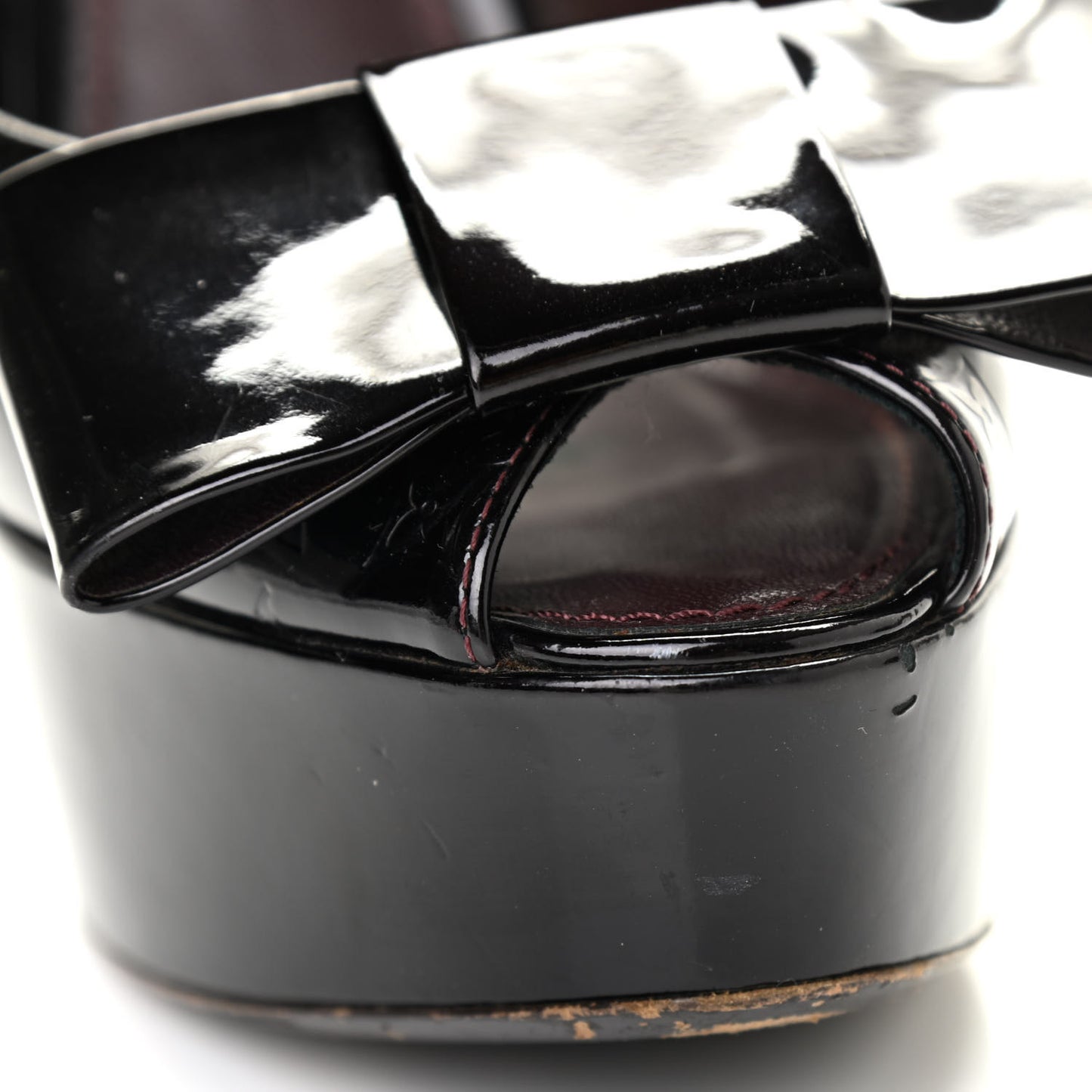 Vernis True Peep Toe Pumps 37.5 Amarante
