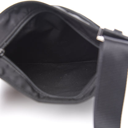 Prada Nylon Flat Messenger Bag Black 4 of 7