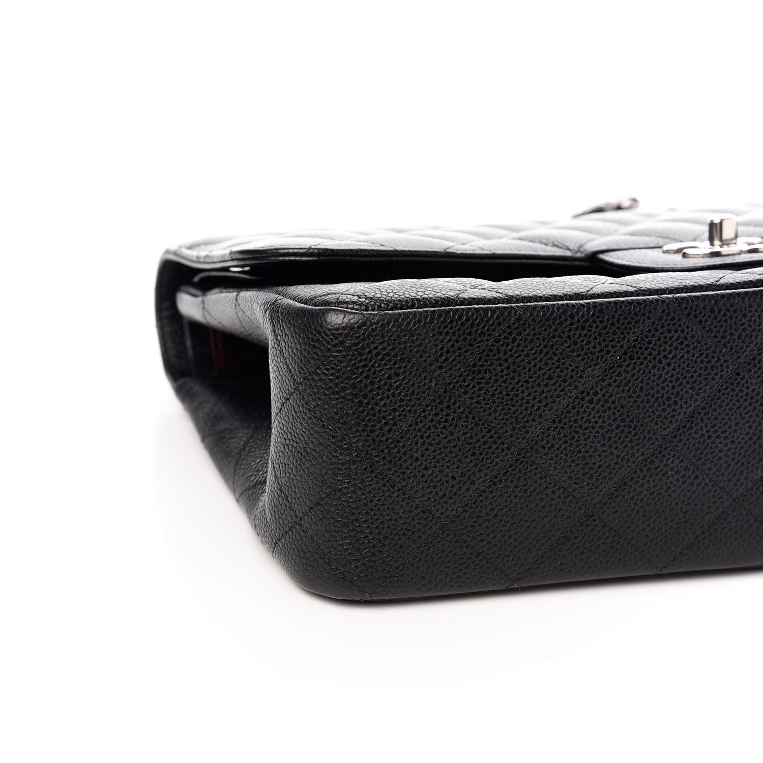 Chanel Caviar Quilted Jumbo Double Flap Black 8 of 9