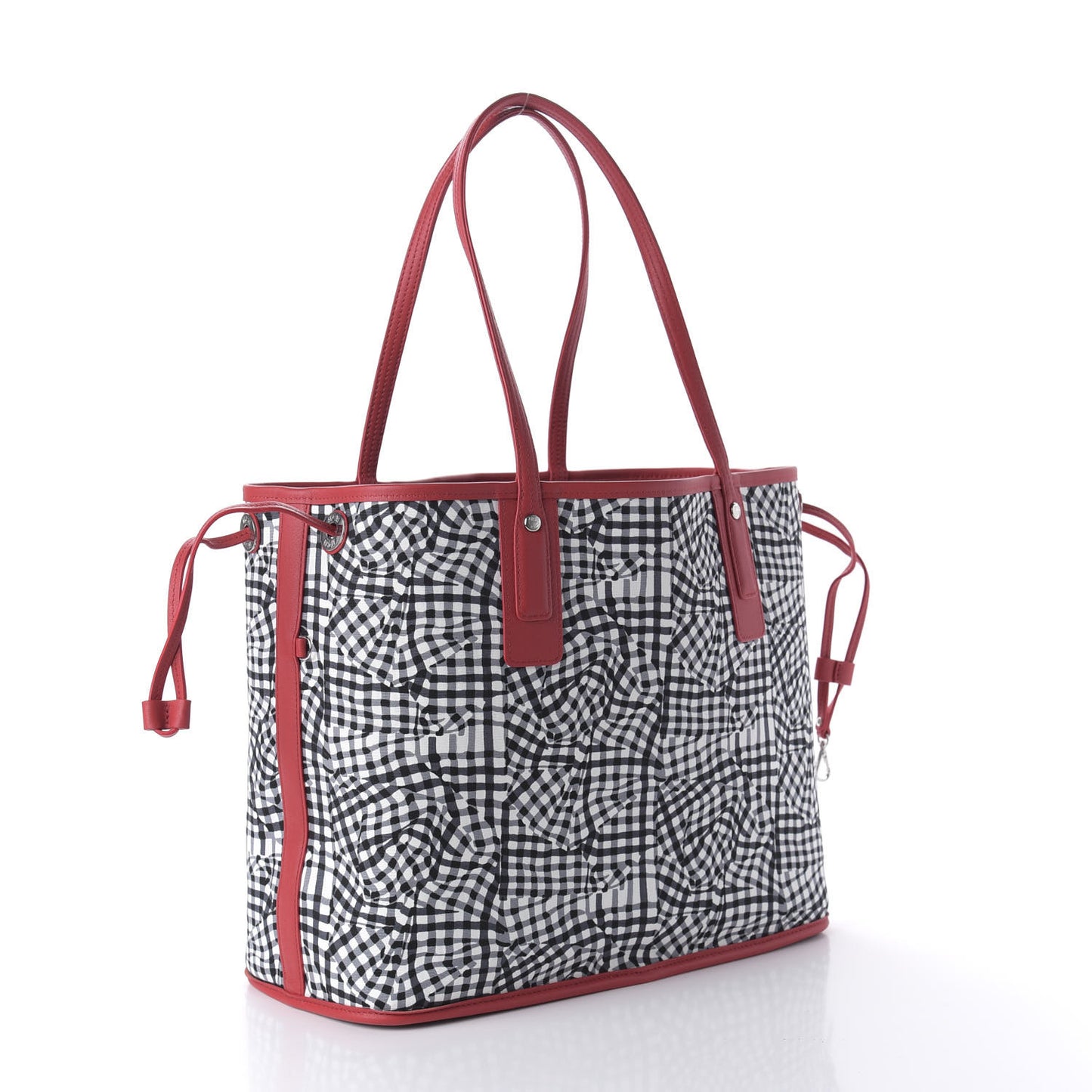 Visetos Medium Liz Reversible Shopper Tote Black Red