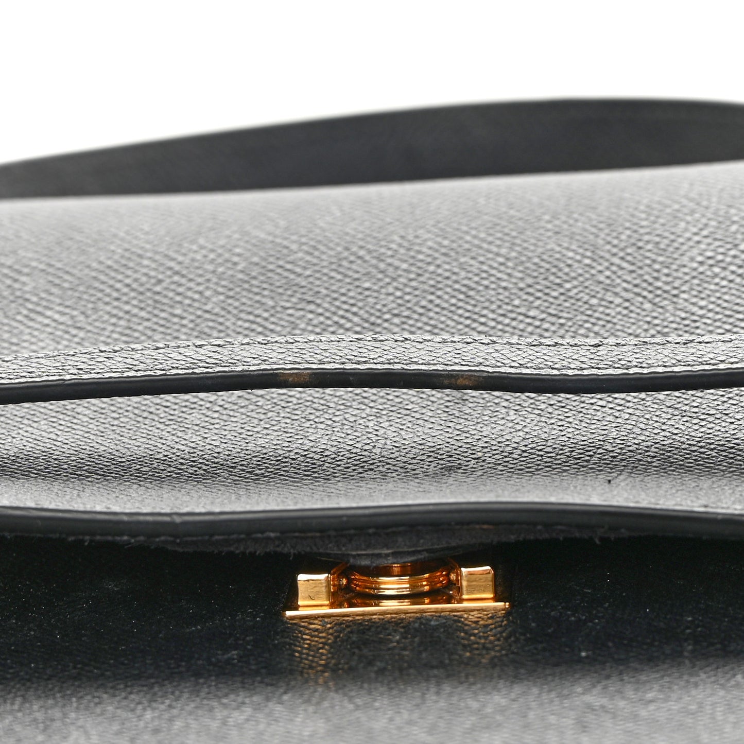 Grained Calfskin Mini Belt Bag Black