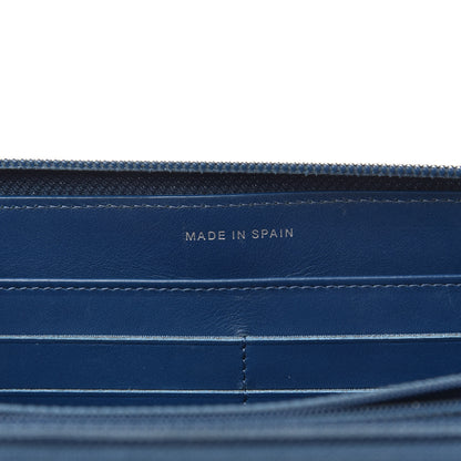 Chanel Caviar Large CC Timeless Zip Around Wallet Dark Blue 7 of 14