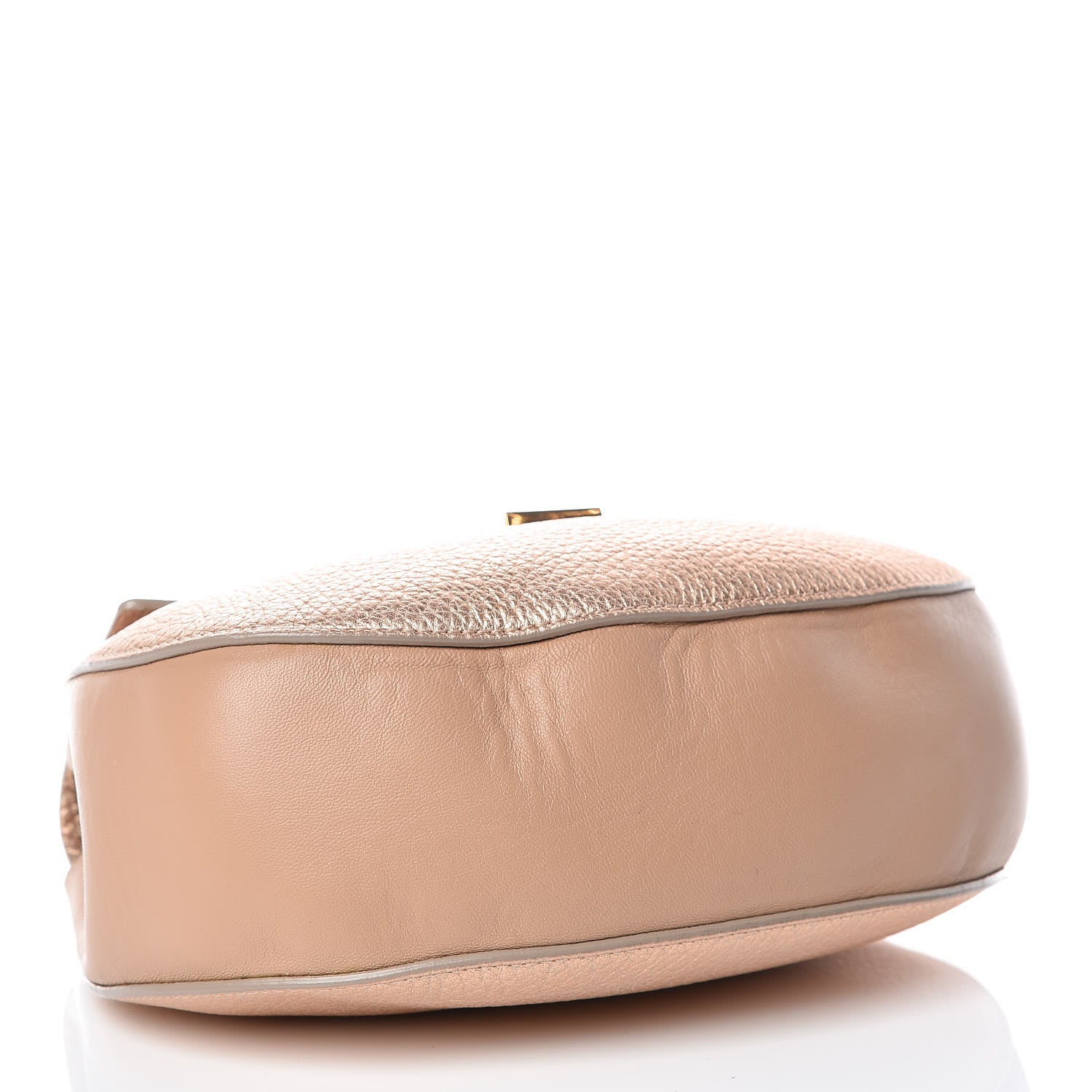Chloe Metallic Grained Goatskin Drew Shoulder Bag Rose Gold 4 of 9