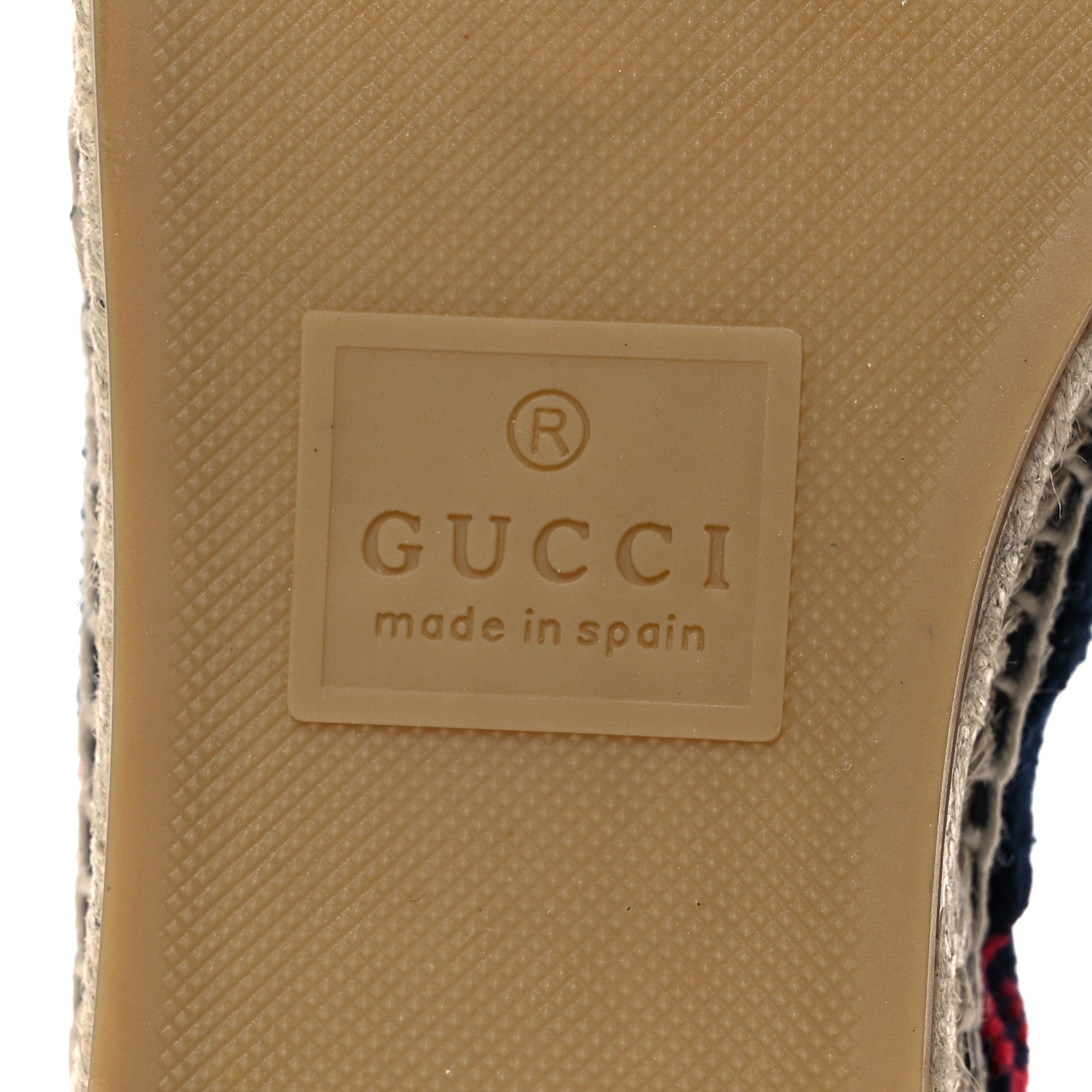 Gucci Terry Cloth GG Monogram Espadrilles 37 Blue Red 6 of 9