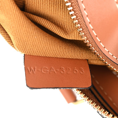 Celine Triomphe Canvas Calfskin Boston Bag Tan 7 of 11